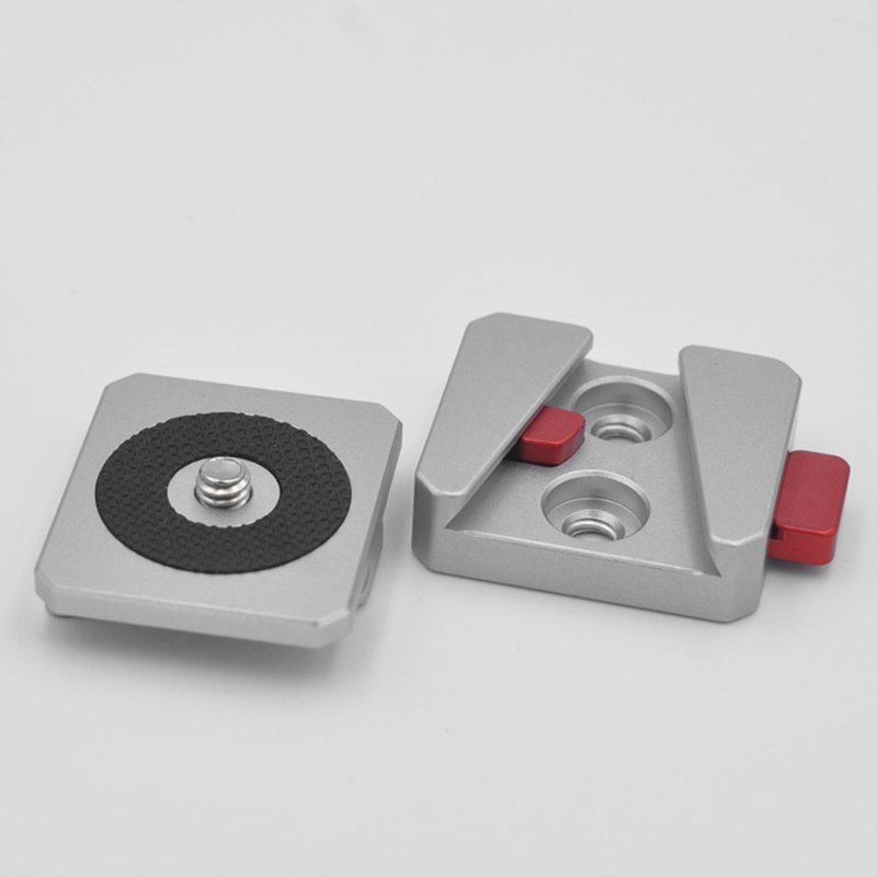 Tấm Chuyển Đổi Tháo Lắp Nhanh Đa Năng Với Lỗ Vít 1 / 4in Phù Hợp Với Tất Cả PTZ Và Camera Màu Đen