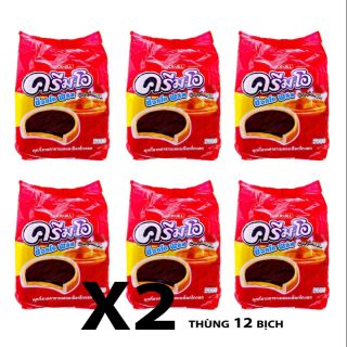 Thùng 12 bịch bánh quy CreamO Thái lan 432g Đỏ