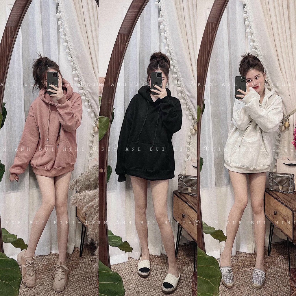 Áo nỉ hoodie trơn và nỉ hình chó. Áo nỉ đôi in hình chất nỉ dày đẹp hàng bán shop/ thoitrangsvtn