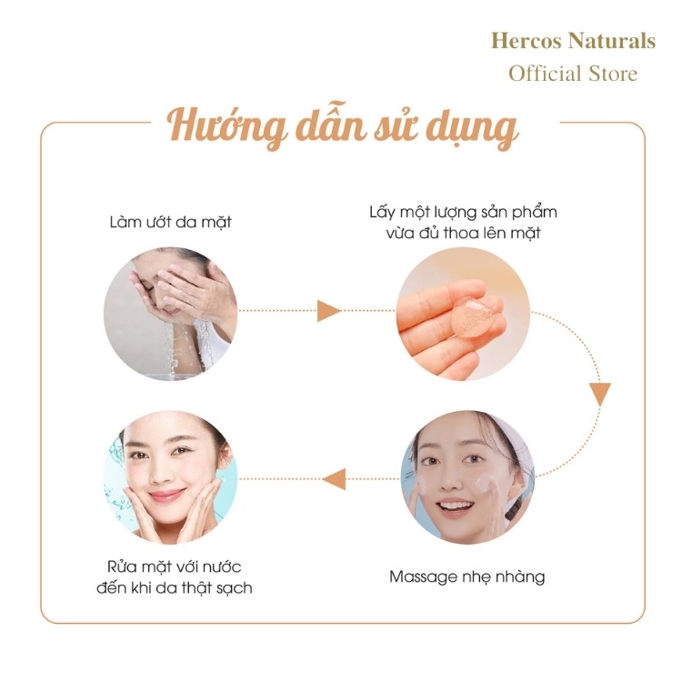 Gel Rửa Mặt Hoa Cúc Hercos Naturals làm sạch, ngăn ngừa mụn Chamomile Cleansing Gel 100ml | BigBuy360 - bigbuy360.vn