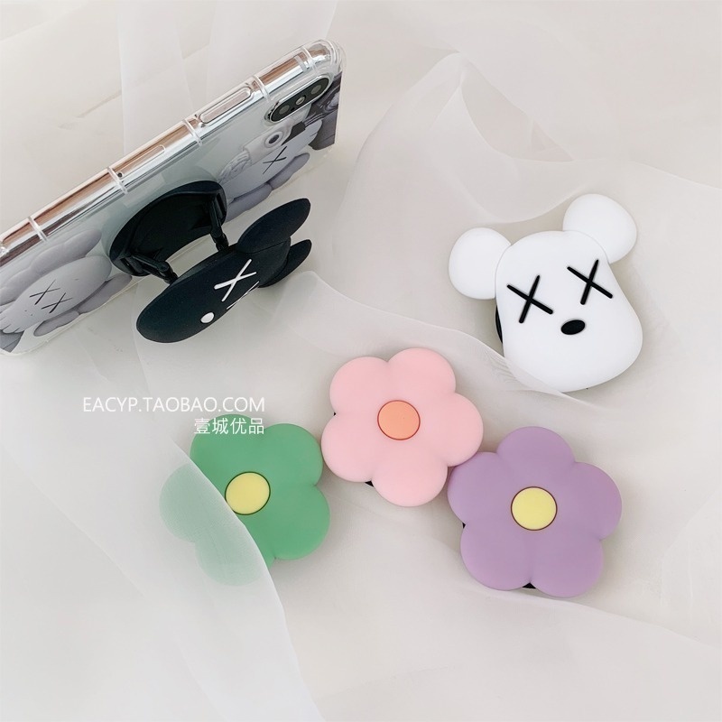 Giá đỡ điện thoại/máy tính bảng bằng silicon chống sốc màu trơn