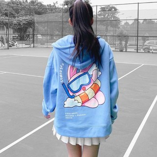 👫𝗟𝗼𝗮̣𝗶 𝗱𝗮̀𝘆🌿 áO Khoác Nỉ Hoodie dây kéo in Thỏ đeo kính Nam Nữ Hooide Mới