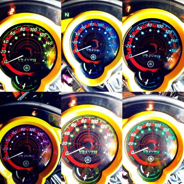 ĐÈN BÁO SỐ ĐỔI MÀU CỰC ĐẸP CHO CÁC LOẠI XE - đồ chơi xe máy - led