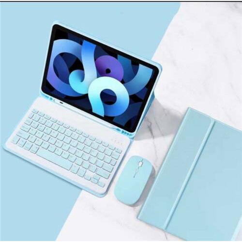 Set bao da kèm bàn phím bluetooth thích hợp cho Samsung Galaxy Tab S7 FE SM-T730 SM-T736B 12.4"