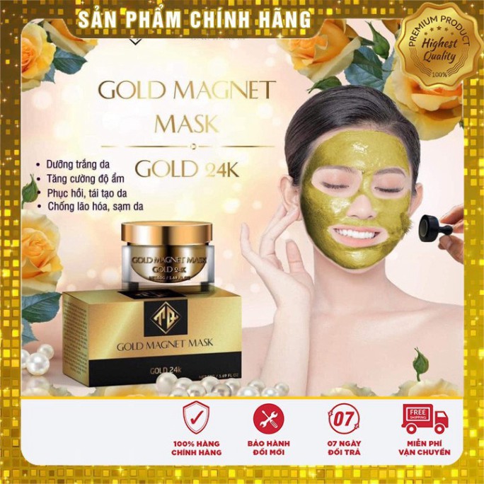 Mặt nạ vàng 24k từ tính qlady