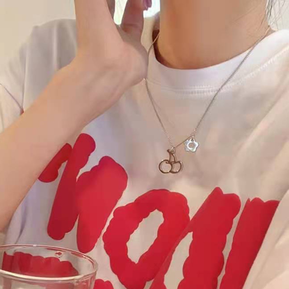 Vòng cổ Mặt Hình Hoa Anh Đào Thời Trang Cho Nữ