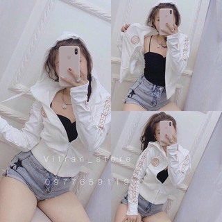 Áo khoác versace lửng thêu tay