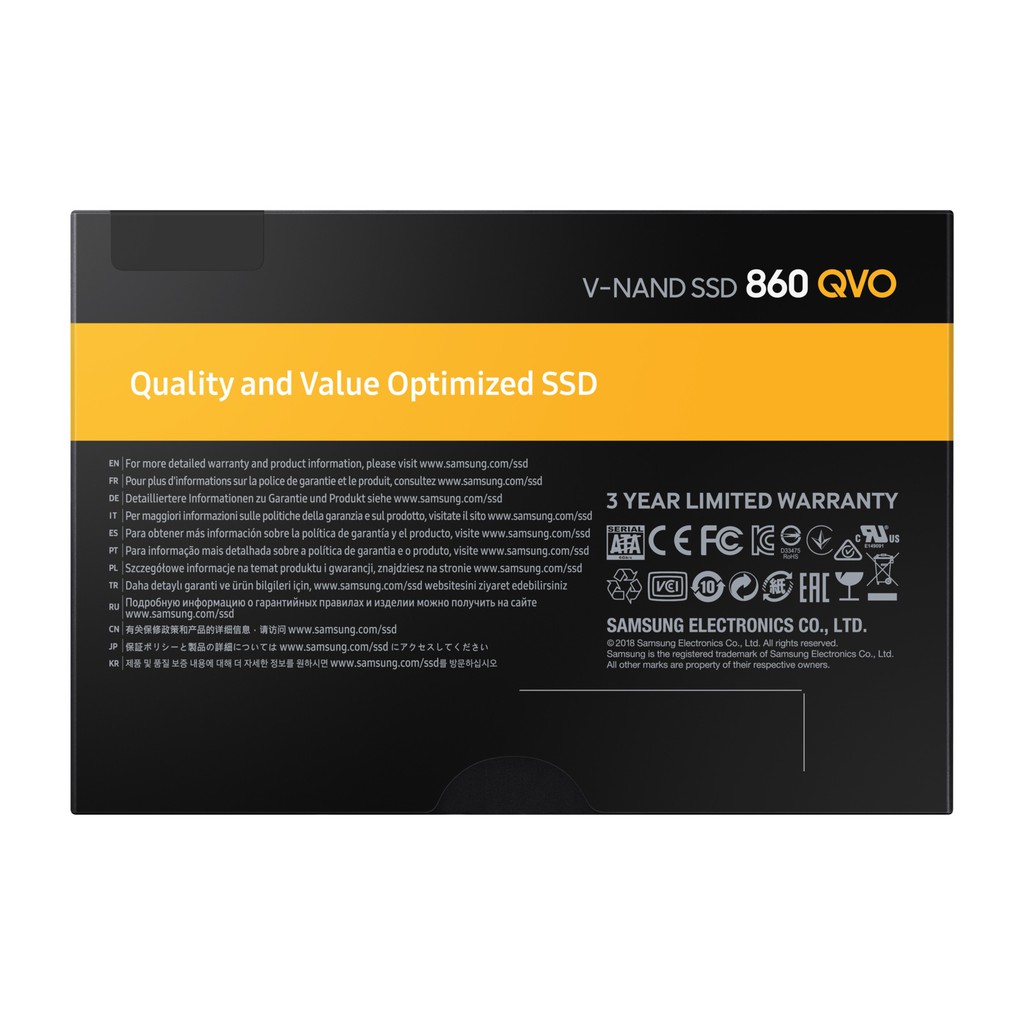 Ổ cứng SSD Samsung 860 QVO 4TB 2.5Inch SATA III BH 3 Năm 1 Đổi 1