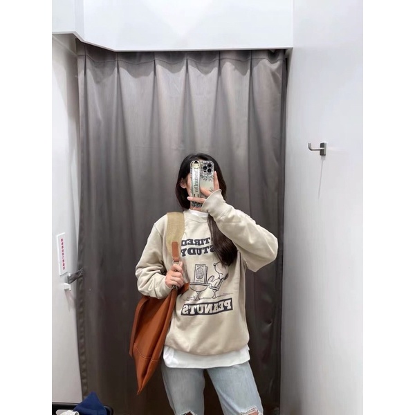 Áo nỉ trắng kem | BigBuy360 - bigbuy360.vn