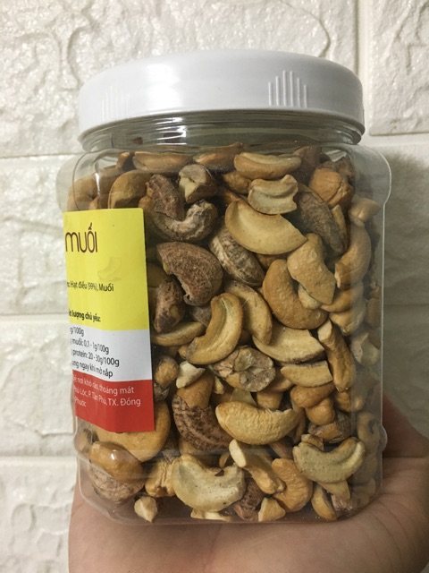 1kg Hạt Điều Rang Muối Bình Phước vỡ