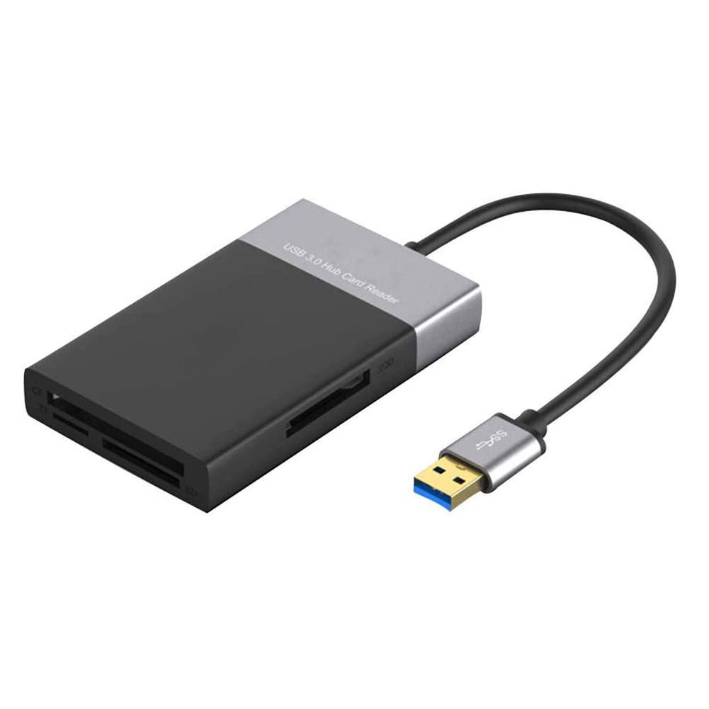 Đầu đọc thẻ Micro-Sd / Tf / Cf / Xqd cổng Usb 3.0 6 trong 1 tiện lợi