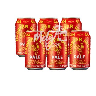 Lốc 6 lon bia Rooster Pale (Bia gà đỏ) 6% (330mlx6)