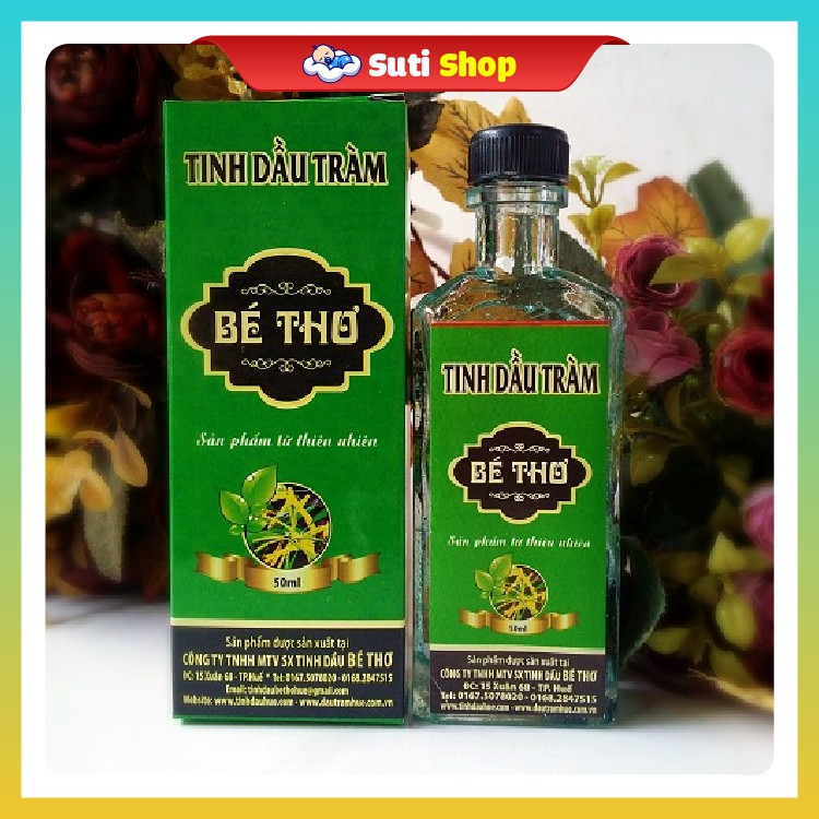 Tinh dầu tràm Bé Thơ loại 50ml chính hiệu tại Huế phòng cảm hiệu quả