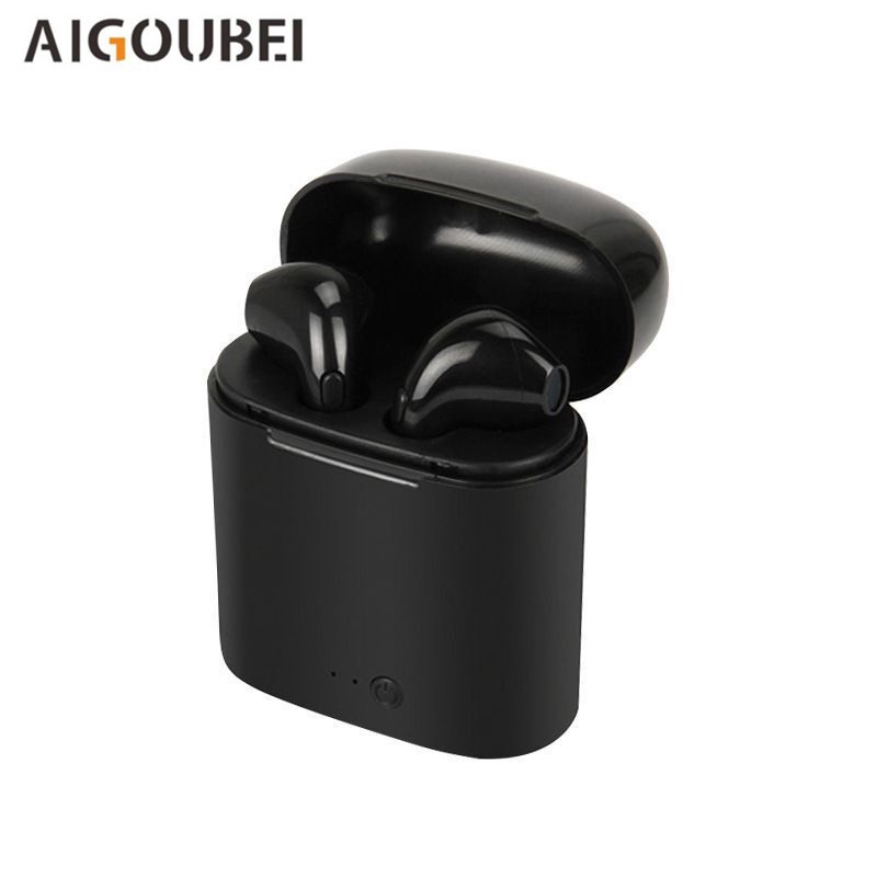 I7s TWS Apple Airpods Tai nghe Bluetooth không dây Android Tai nghe Đen Sẵn sàng Giao hàng nhanh