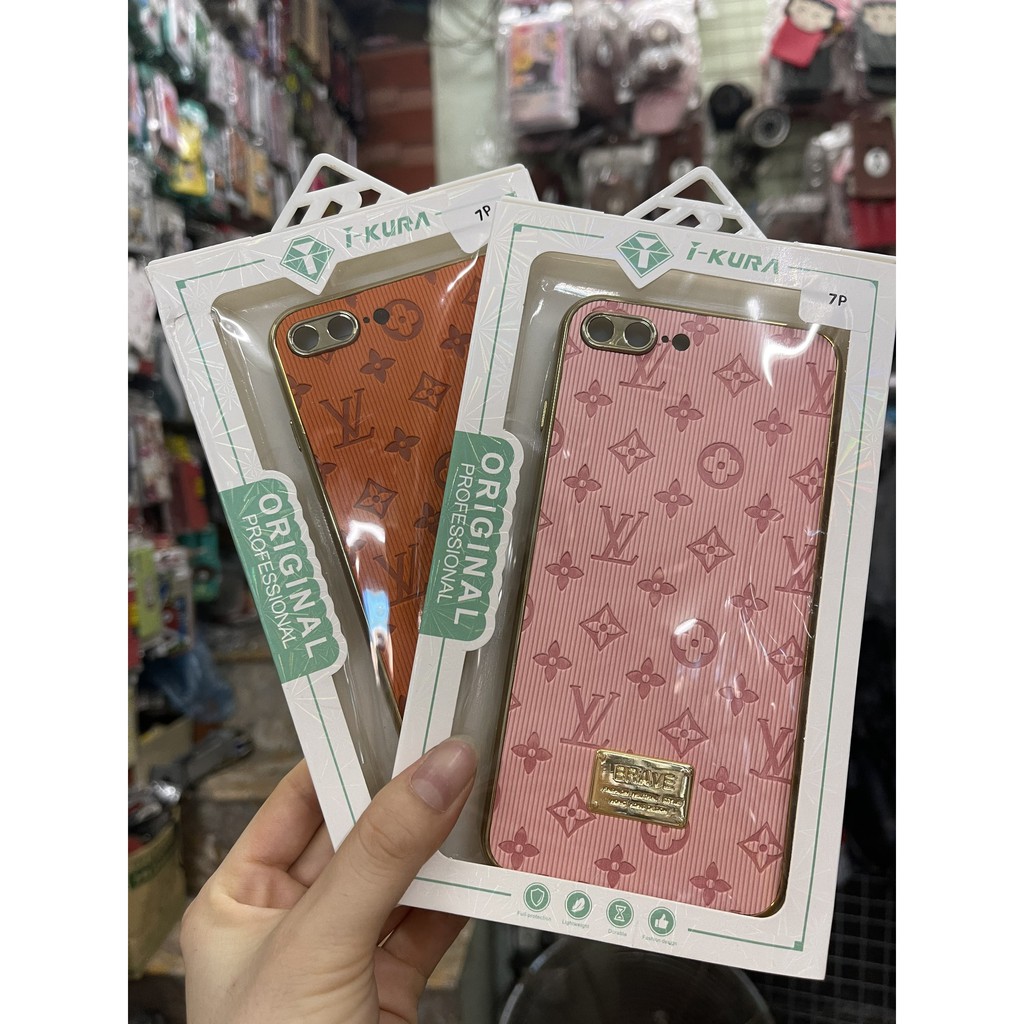 🌟CHÍNH HÃNG🌟  Ốp lưng iphone I_KURA  họa tiết LV  6 / 6s / 7 / 8 / plus / X / XS / XR / 11 / 12 / MINI / PRO / MAX