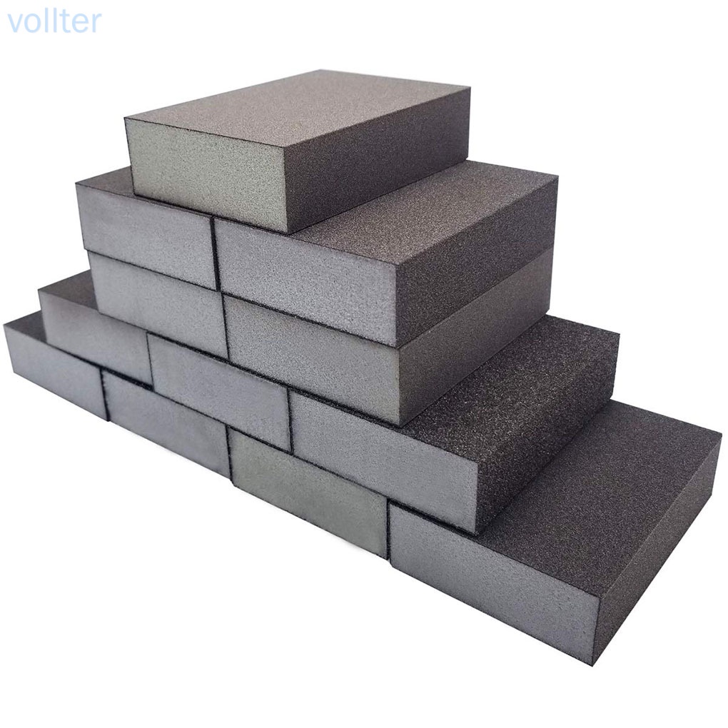 Set 6 đá bọt biển mài kim loại/ gỗ khô/ ướt giúp chà nhám và đánh bóng