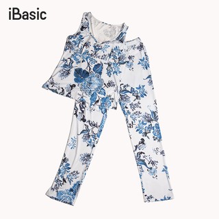 Bộ đồ ngủ nữ quần dài iBasic HOMW019
