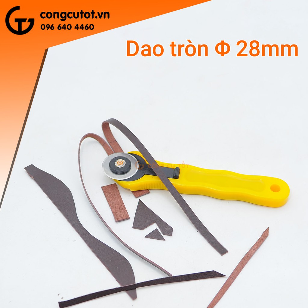 Dao cắt vải, cắt giấy và da lưỡi tròn đường kính 28mm