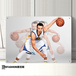 Tranh Treo Tường Hình Cầu Thủ Bóng Rổ Curry Nba Bằng Sắt Dùng Để Trang Trí Phòng Ngủ