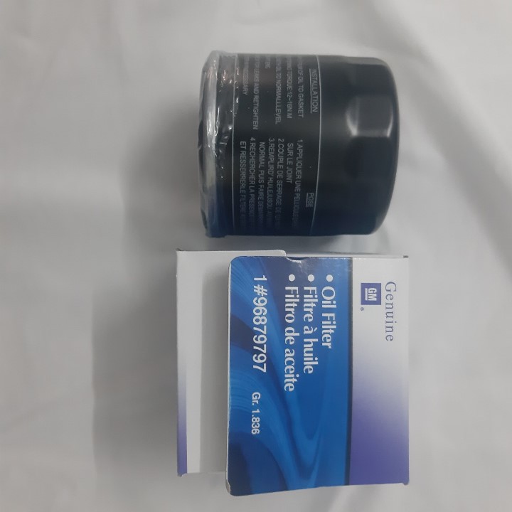 Lọc nhớt Aveo, Lanos, Nubira, Lacety, cruze số sàn, Captiva lọc sắt / Mã 96879797