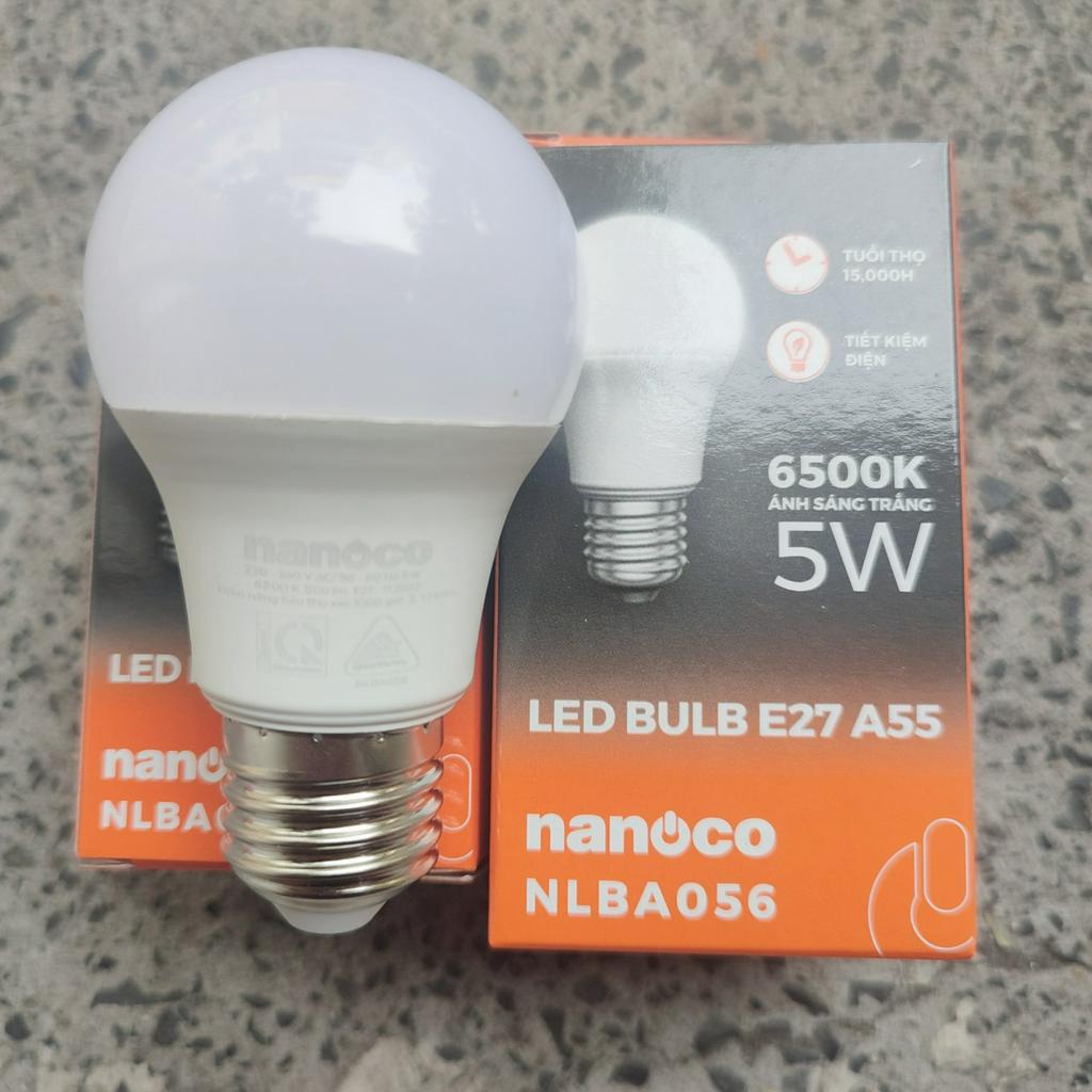 Bóng đèn Led bulb tròn E27 NLBA - 3W, 5W, 7W, 9W, 12W, 15W, 20W, 30W Nanoco  ánh sáng 3000k, 6500k