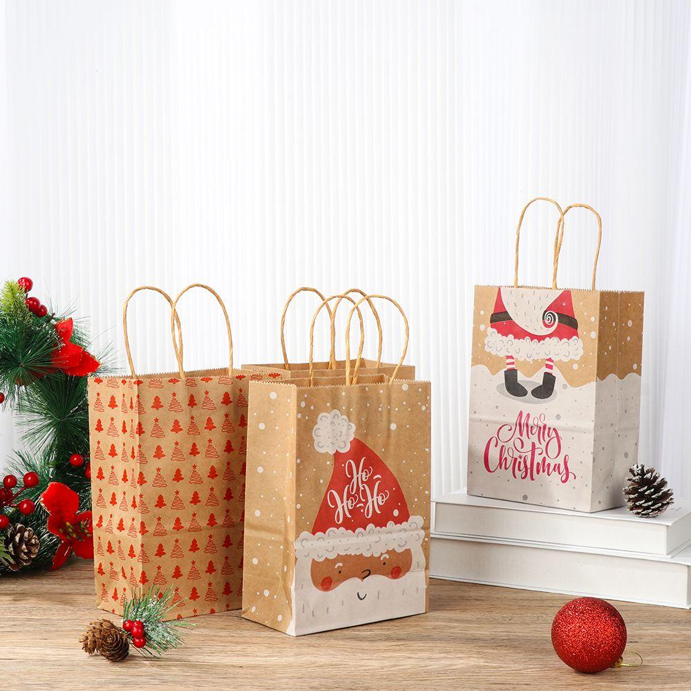 LAKAMIER Set 12 Túi Giấy Đựng Quà Giáng Sinh