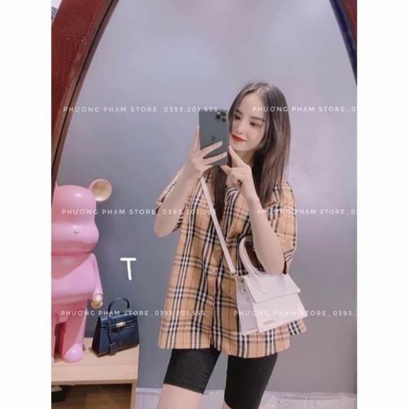 Áo sơ mi Burberry kẻ