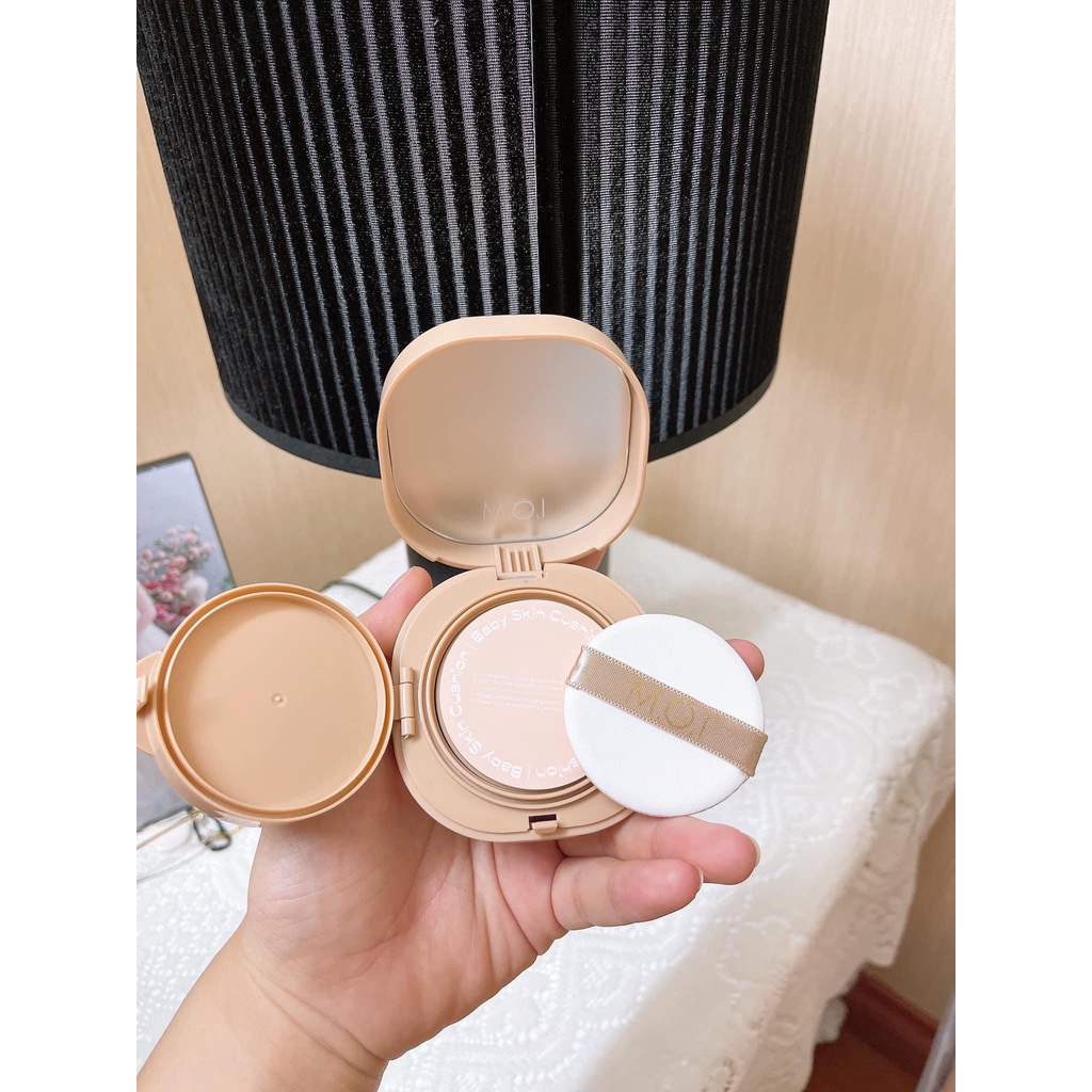 Phấn nước Baby Cushion MOI che khuyết điểm, kiềm dầu mỏng mịn (mua ngay để nhận quà tặng) | BigBuy360 - bigbuy360.vn