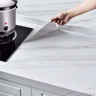 Miếng dán trang trí nhà bếp họa tiết mặt đá cẩm thạch xinh xắn