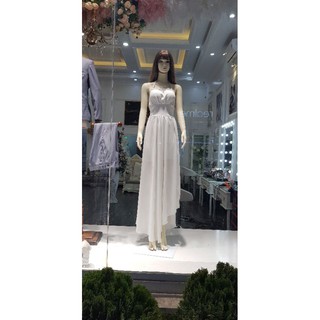 váy dạ hội trắng