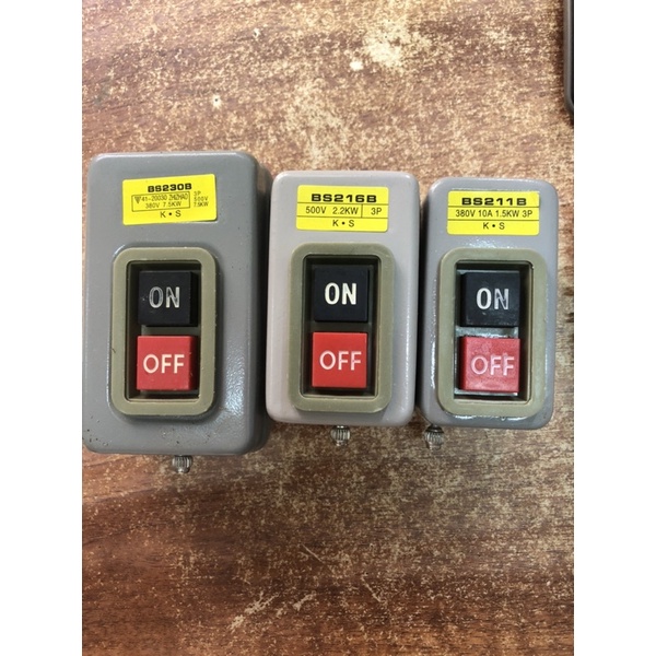 Công tắc nút ấn 3 pha BS230B BS216B BS211B