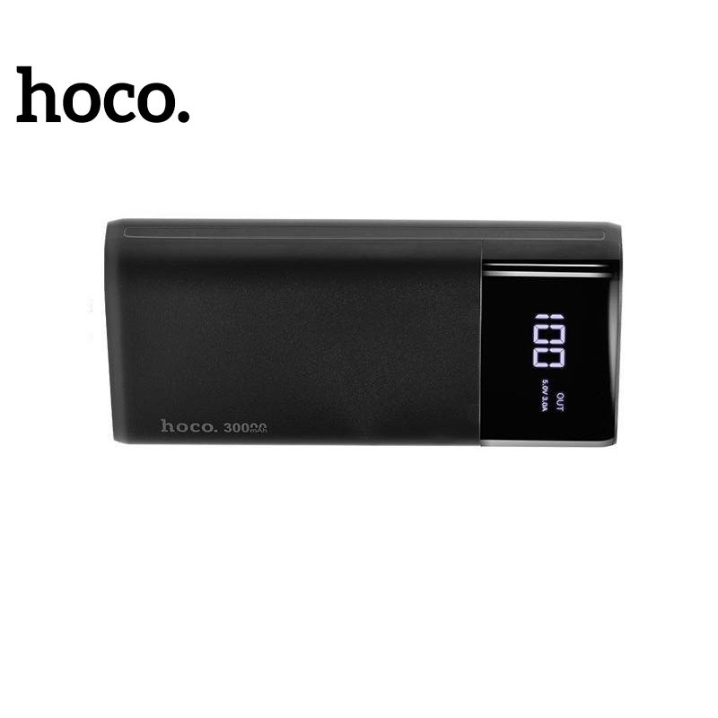 Pin Sạc Dự Phòng Hoco B12 Max 30000mah 4 Cổng USB 5A Max Tích Hợp Màn Hình LCD