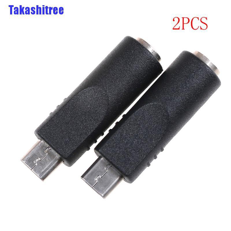 (Hàng Mới) Bộ 2 Đầu Chuyển Đổi Từ 3.5mm X 1.1mm Sang Micro Usb 5 Pin
