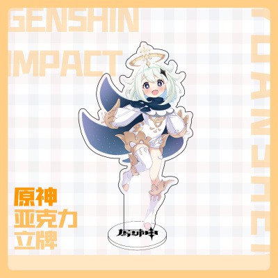 Standee Genshin Impact loại lớn 2 mặt mica - tượng mica để bàn Genshin Impact