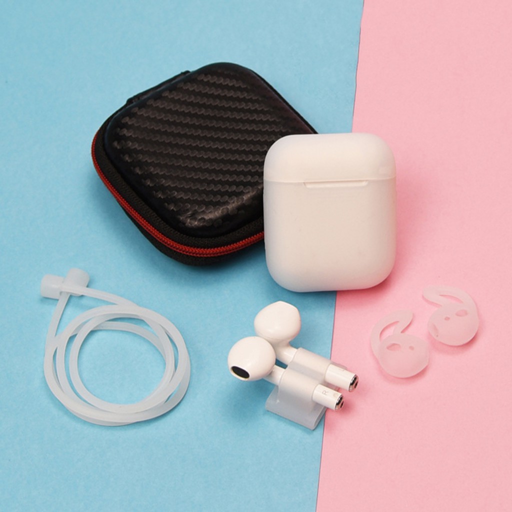 Vỏ Bảo Vệ Hộp Sạc Tai Nghe Airpods 1 / 2 Bằng Silicone Chống Bụi Chống Thất Lạc