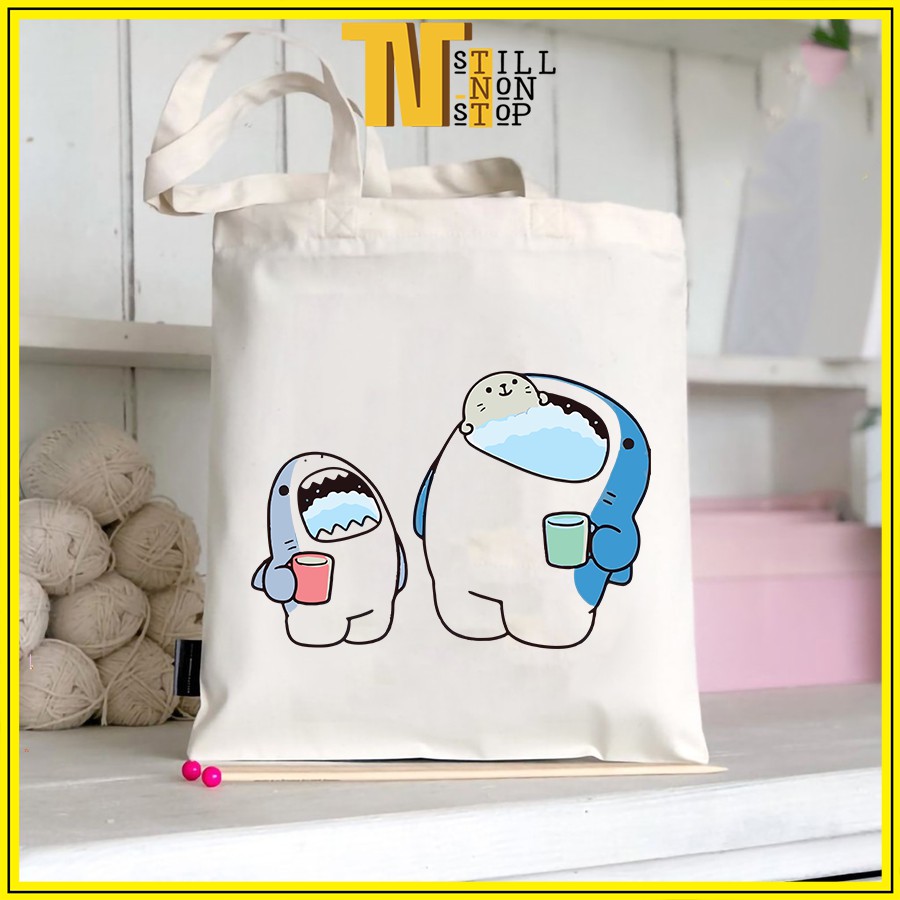 Túi tote túi vải canvas đeo vai đeo chéo giá rẻ đẹp đi học ULZZANG XUONGMAITNT N9