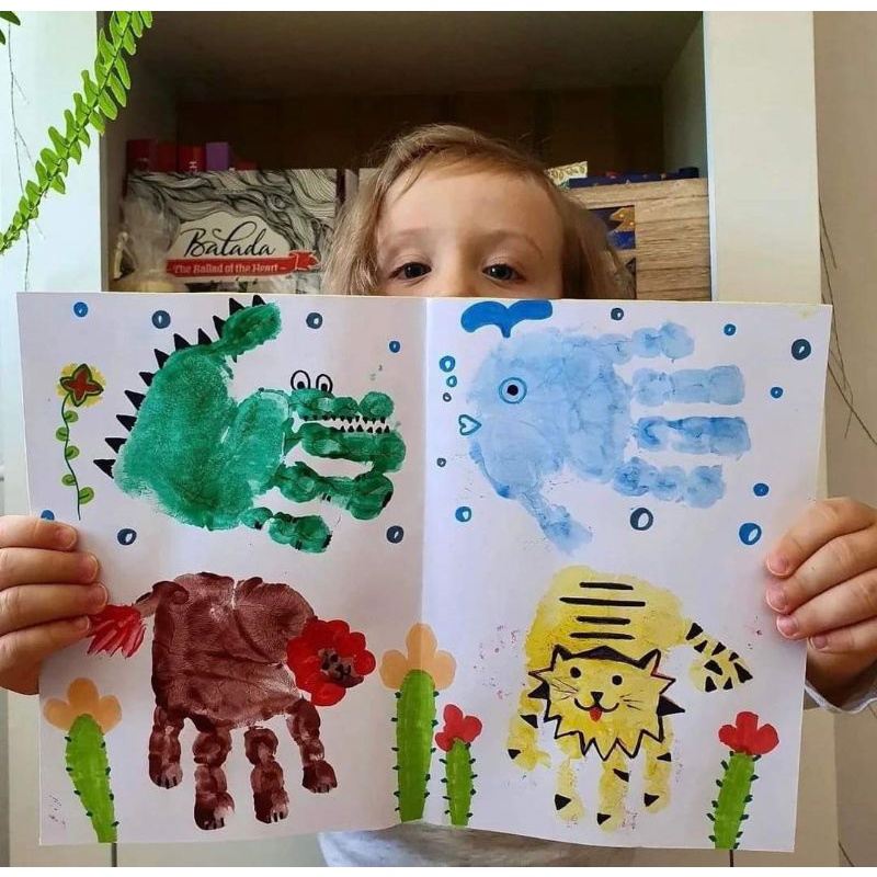 Màu vẽ bàn tay Mideer- finger paint cho bé yêu sáng tạo