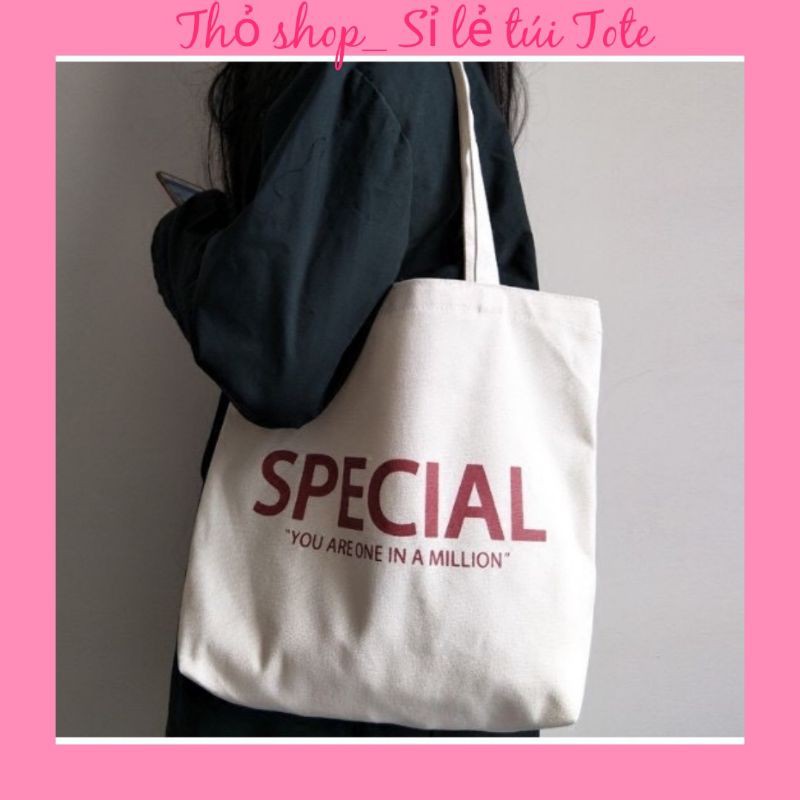 Túi vải ❤Túi tote SPECIAL( có khóa miệng)