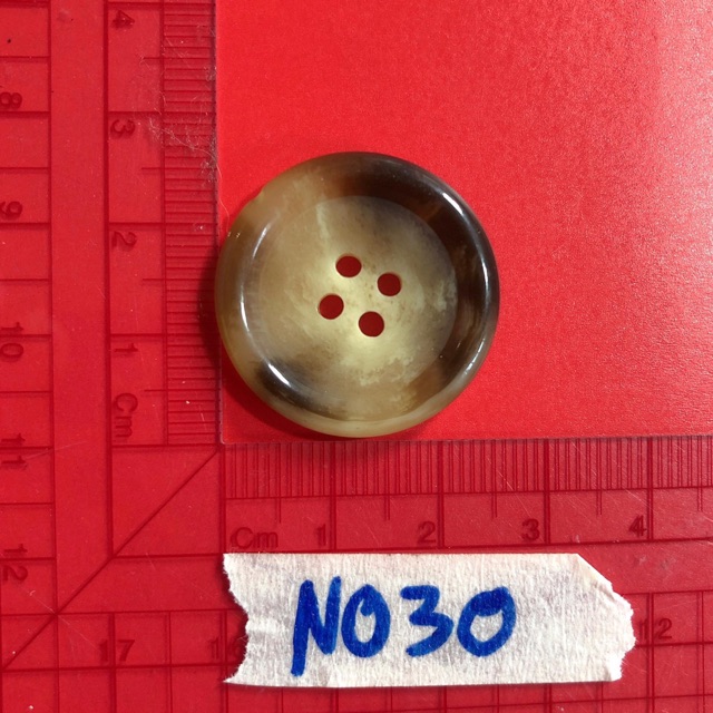 Combo 5 nút áo,khuy áo,cúc áo nâu vằng N028-N031