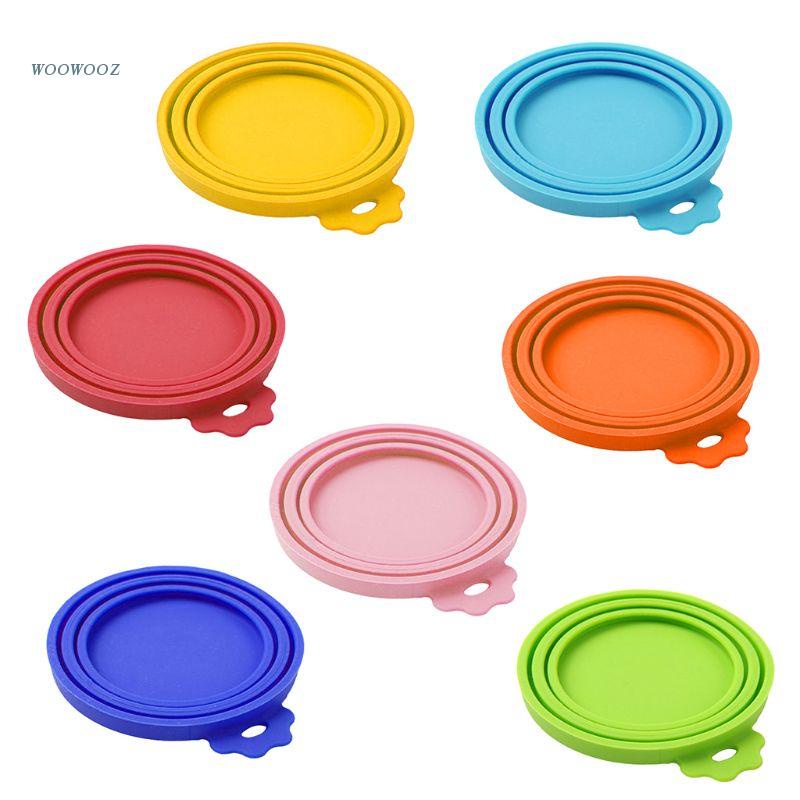 Nắp Đậy Lon Nước Rửa Chén Bằng Silicone An Toàn Cho Thú Cưng
