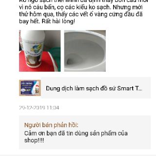Dung dịch làm sạch đồ sứ Smart TS 500ml,300ml