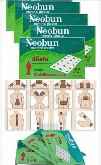 Cao Dán NEOBUN 10 Miếng - Thái Lan