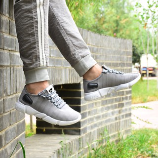 Giày Nam Sneaker POSA PSSP010 ( Đen - Xám ) .