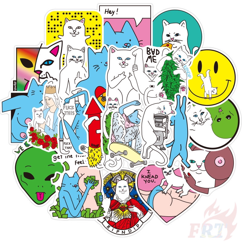 ❉ RipNDip Series 02 Arts Series Stickers ❉ 50Pcs/Set Luggage Laptop Skateboard Doodle Stickers