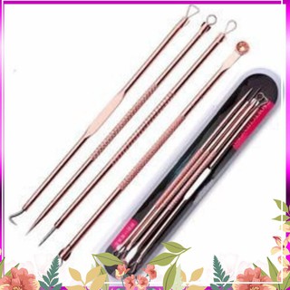 Giá tốt - dụng cụ nặn mụn hộp 4 cây 8 đầu