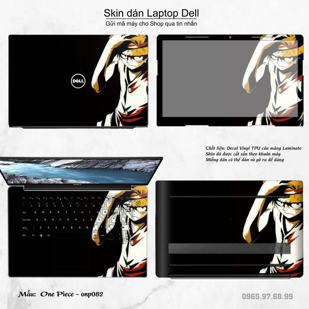 Skin dán Laptop Dell in hình One Piece nhiều mẫu 7 (inbox mã máy cho Shop)