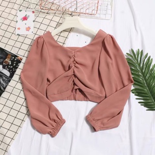 Áo tay bồng nhún ngực QCCC