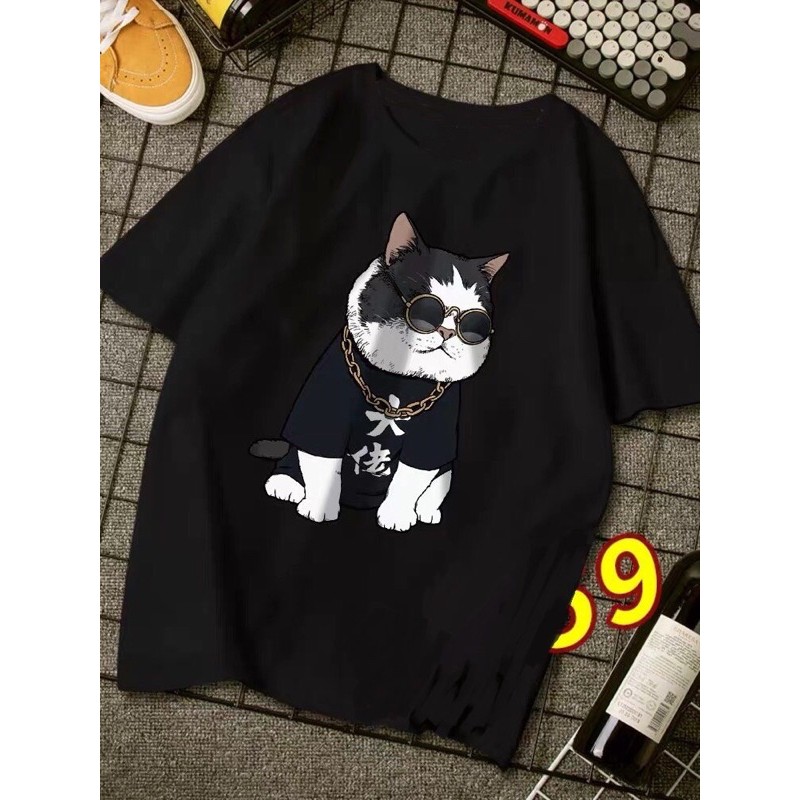 Áo phông nam nữ in nhiều hình cotton co dãn rẻ đẹp kiểu dáng unisex nam nữ mặc được