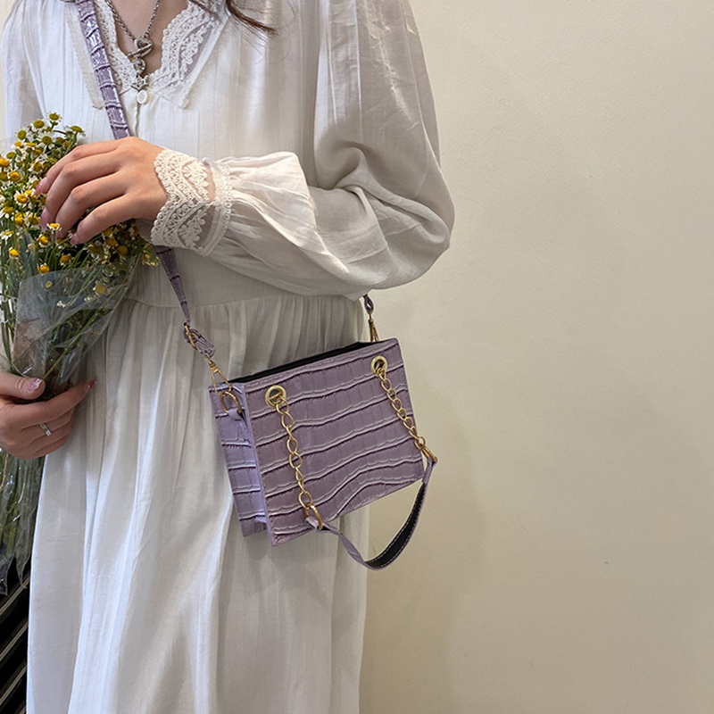 IELGY Túi Đeo Chéo Vai Họa Tiết Vân Đá Nhiều Màu Tùy Chọn Phong Cách Cổ Điển Thời Trang Cho Nữ