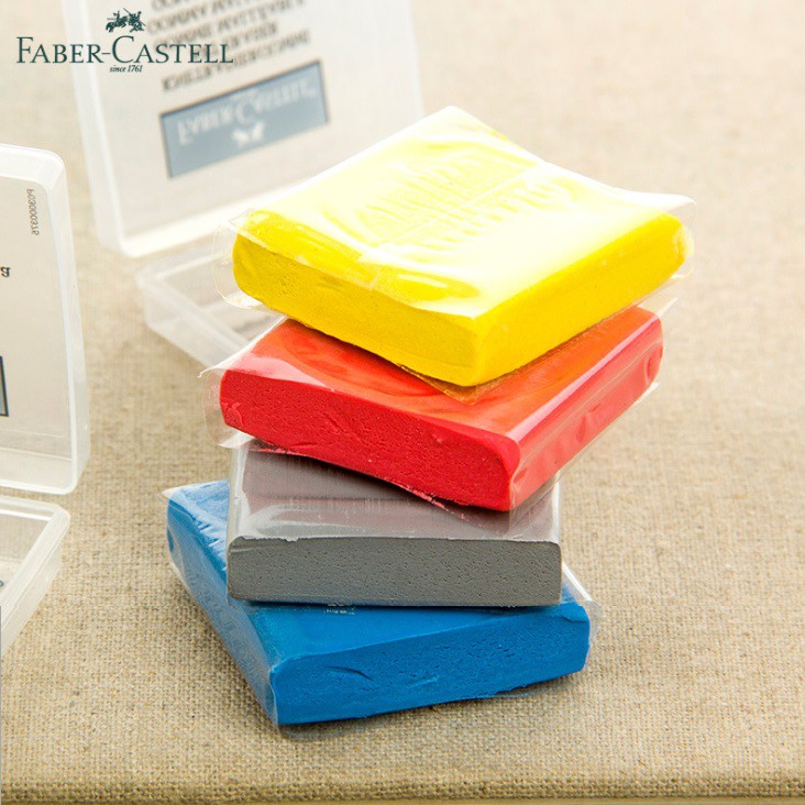 Gôm tẩy đất sét Faber Castell chuyên tẩy chì, màu chì, dẻo mềm có thể nhào nặn nhiều hình thù tùy ý
